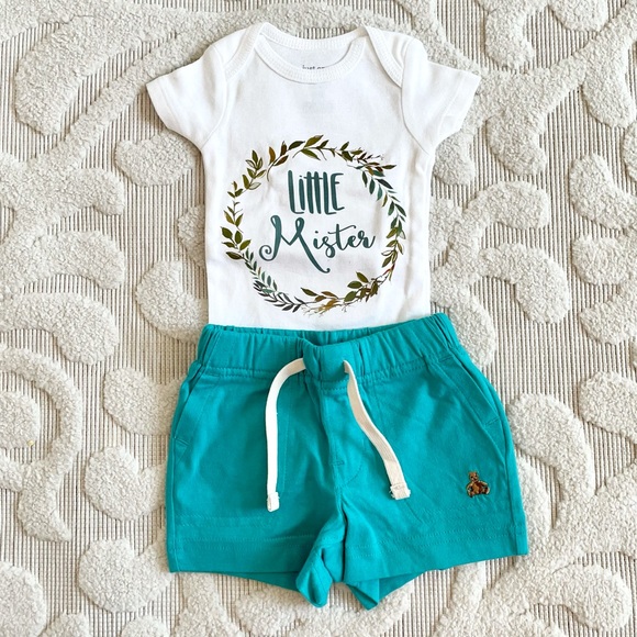 Baby boy little mister hospital outfit NB new! - Picture 2 of 3